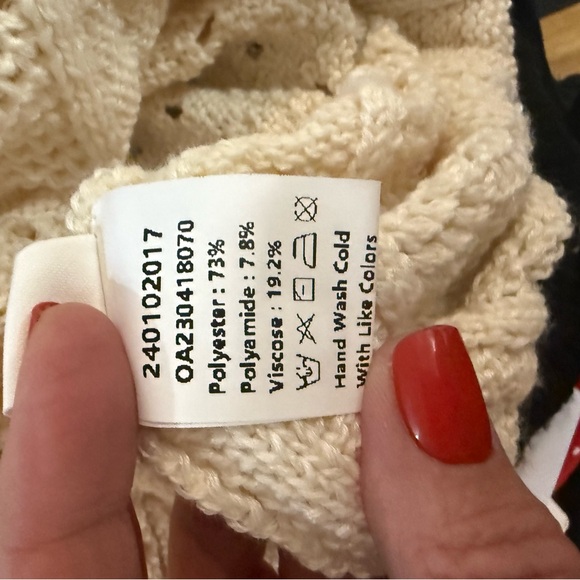 Commense Cream and Black Patterned Maxi Dress - Picture 4 of 5